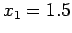 $ x_1=1.5$