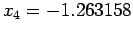 $ x_4= - 1.263158$