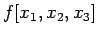 $ f[x_1,x_2,x_3]$