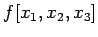 $f[x_1,x_2,x_3]$