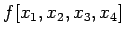 $f[x_1,x_2,x_3,x_4]$