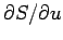 $\partial S/\partial u$