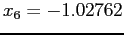 $ x_6= - 1.02762$