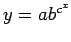 $\displaystyle y= ab^{c^x}
$