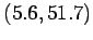 $(5.6,51.7)$