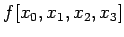 $f[x_0,x_1,x_2,x_3]$