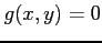 $g(x, y)= 0$