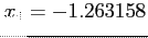 $x_4= - 1.263158$