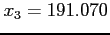 $x_3 = 191.070$